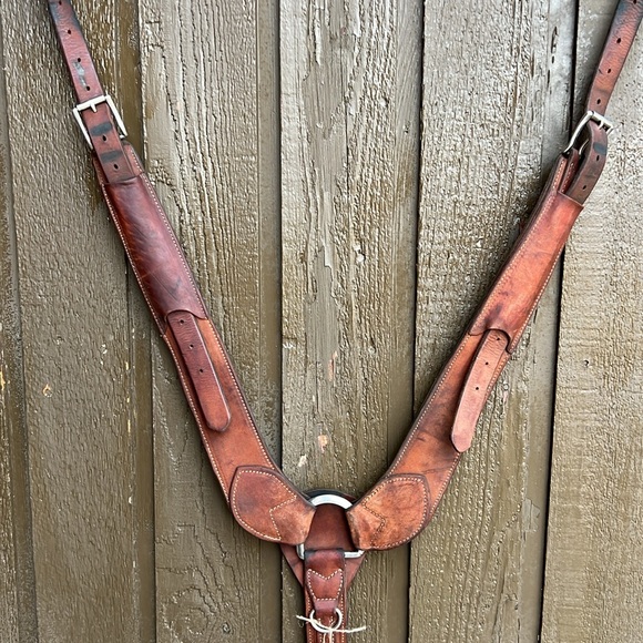 Breastcollar/Pulling Collar: Weaver - Plain, light brown leather - Picture 5 of 9